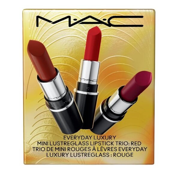 MAC Cosmetics Other - MAC Everyday Luxury Mini Lustreglass Lipstick Trio Holiday Gift Set